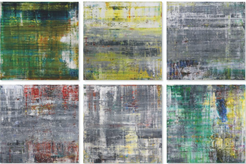 Artnet Auctions : Live Now on Artnet Auctions: A Full Set of Gerhard Richter’s Squeegee Prints That Were Inspired by the Music of John Cage