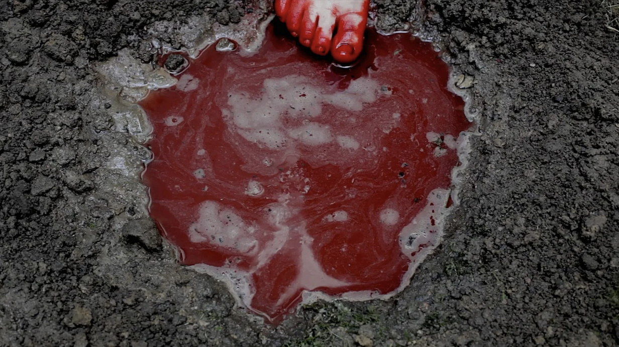 Chiharu Shiota, Earth and Blood (2013), video still. Photo: courtesy of the artist, ©ARS, New York, 2025.