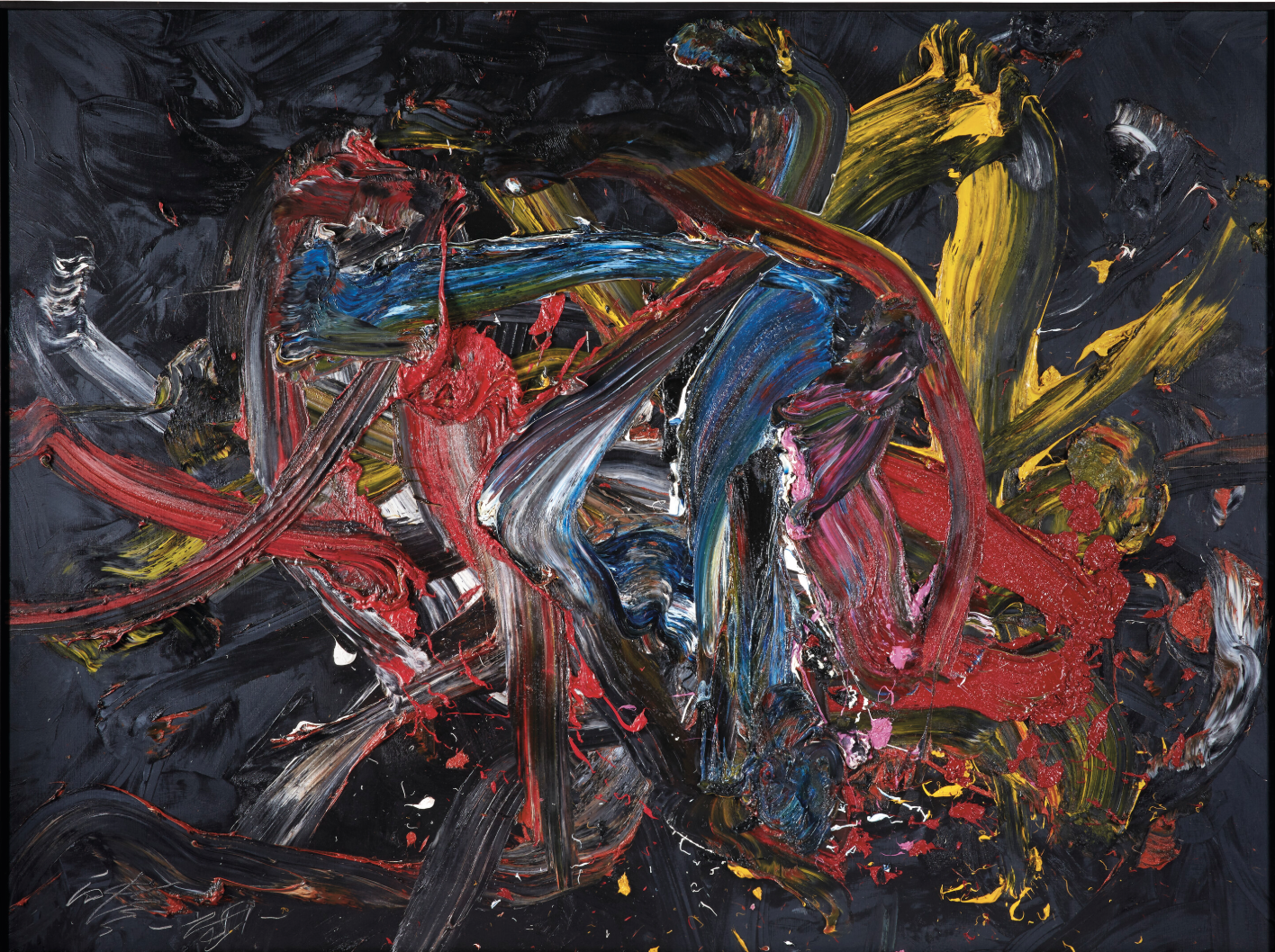 Christie's: United by abstraction: Richter, Shiraga, Riopelle and Hodgkin