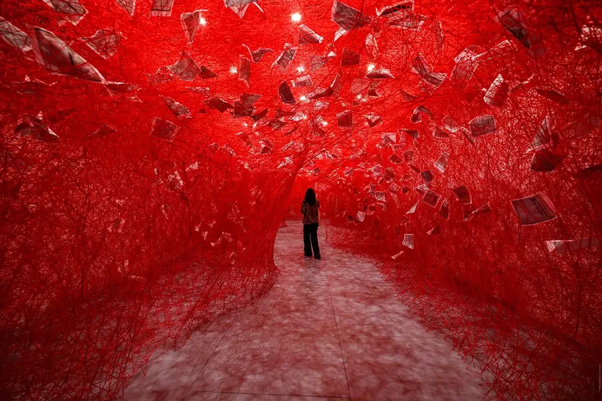 The Voice Of San Francisco: Chiharu Shiota’s ‘Two Home Countries’ at the Asian Art Museum marks her first solo exhibition in the Bay Area