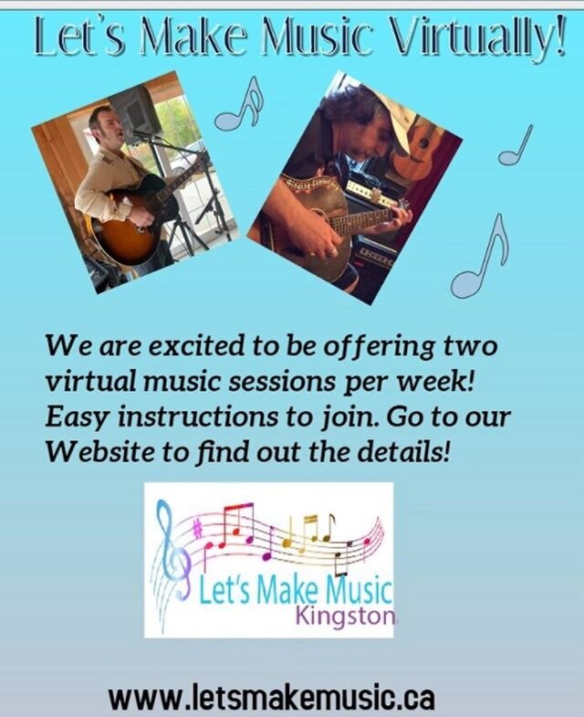 We're excited to be now offering Virtual Music Sessions! 🎶🖥 Check out the information in our posters &amp; Contact Us today! &hearts;️
.
.
.
#LetsMakeMusicYGK #VirtualMusicSessions #GroupMusic #SocialService #YGK