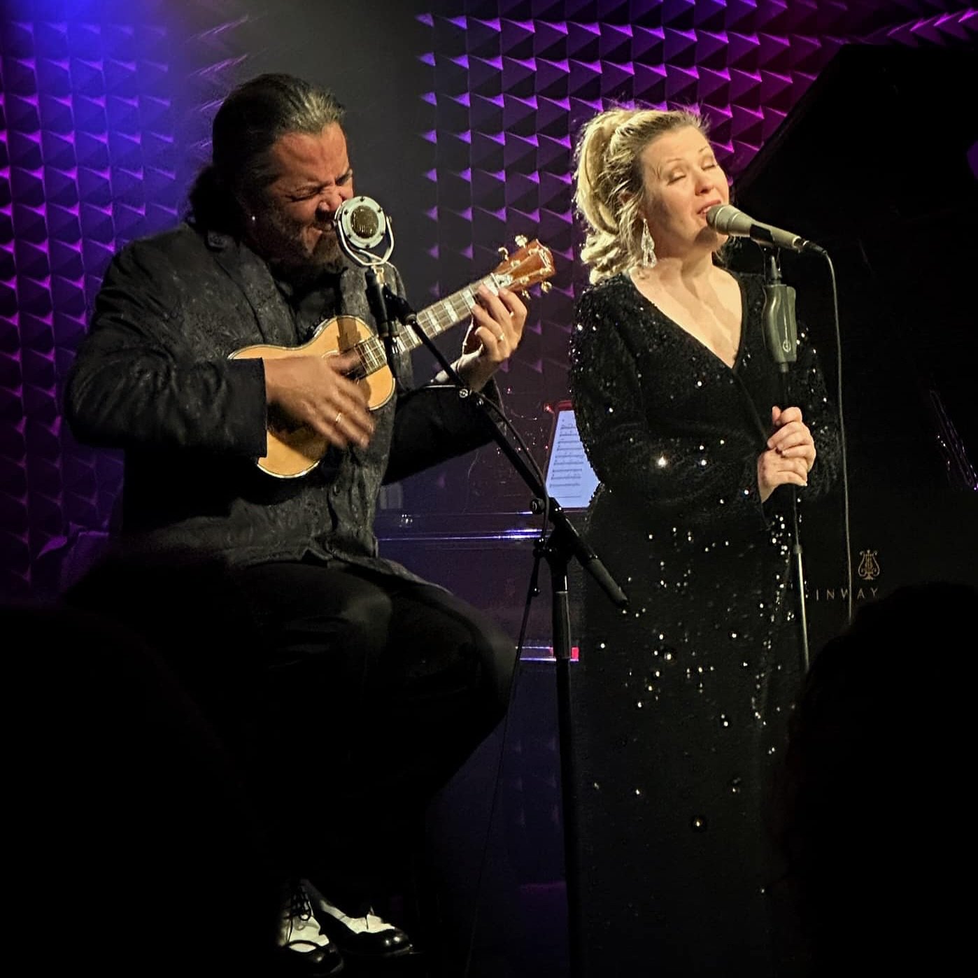 When a major artist has to cancel at the last minute, owners Kris Kimura and his lovely wife Jennifer Johnson are ready to step up to the plate! 📷: Christopher Mast

Jennifer Johnson &amp; Kris Kimura
with the Ryan Davis Trio
and Special Guest Brad 