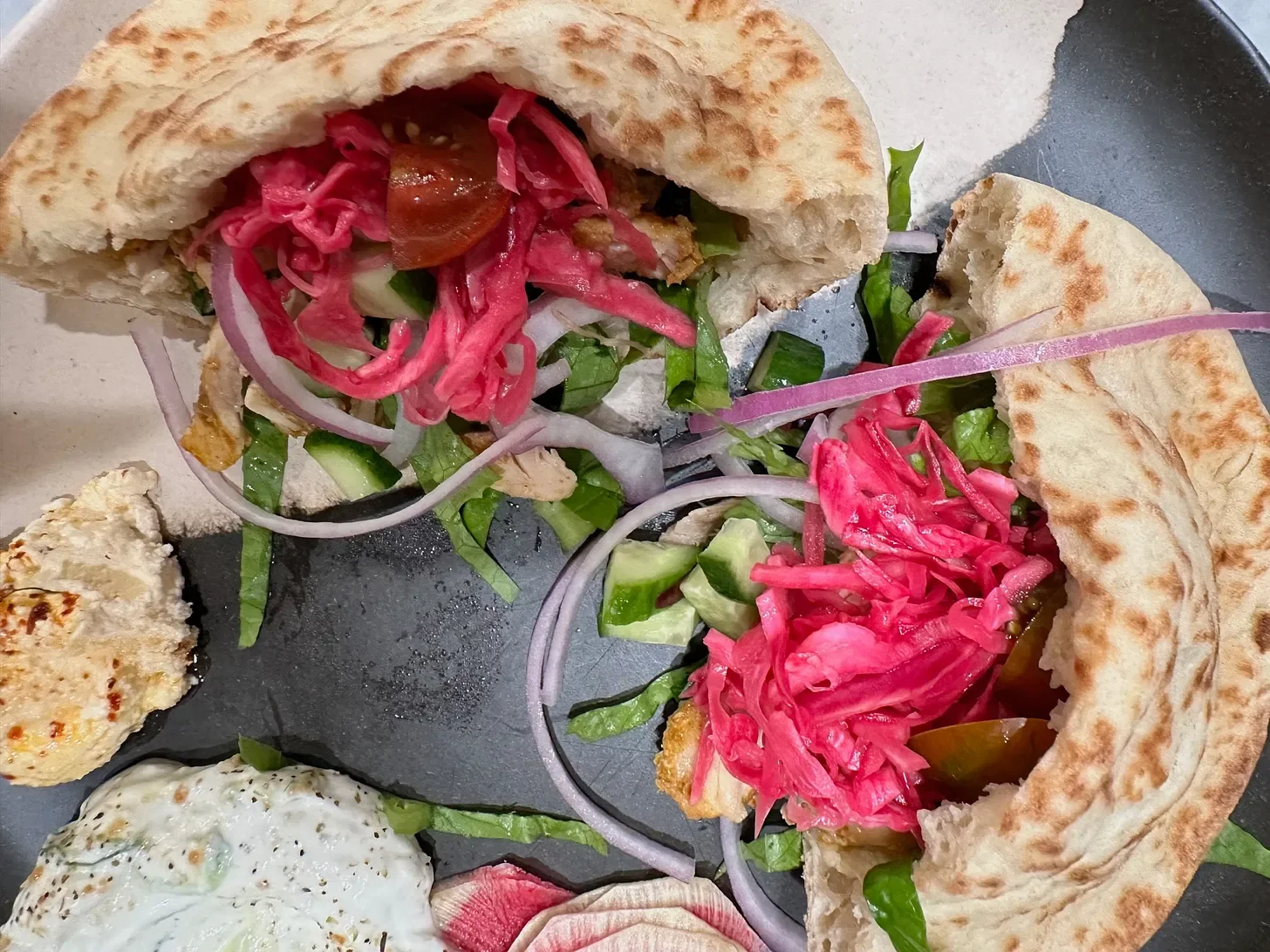 Oven Baked Shawarma Style Chicken in a Loaf Pan &amp; Vibrant Pickled Cabbage