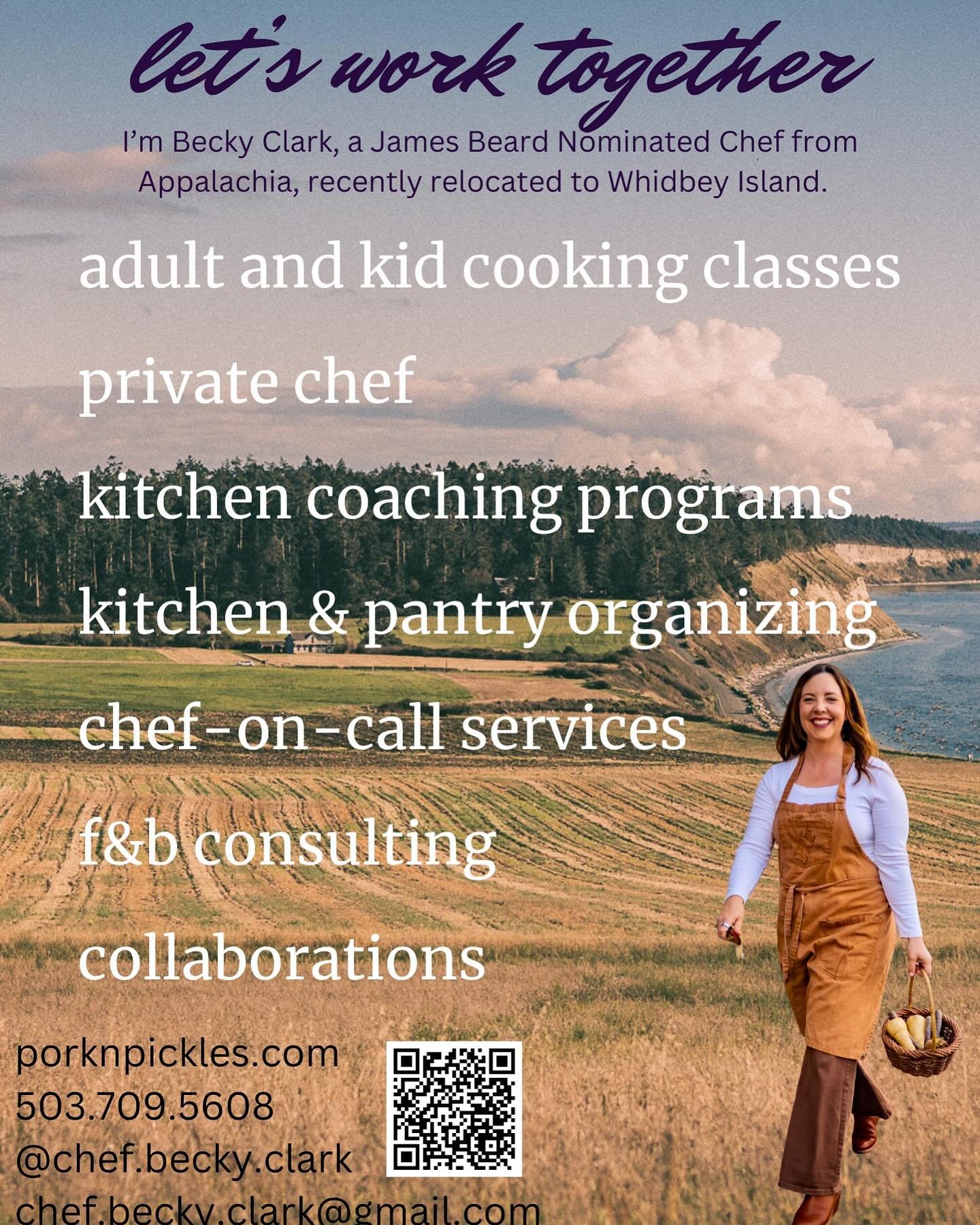 Whidbey Island and Seattle area, I&rsquo;m booking with you through the winter. 

Let&rsquo;s work together! 

#cookingclass #cookingclasses #privatechef #seattlefoodie #washingtonfoodie #kitchencoaching #chefoncall #restaurantconsulting #whidbeyisla