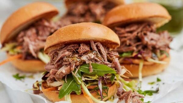 Shredded Lamb Sandwiches