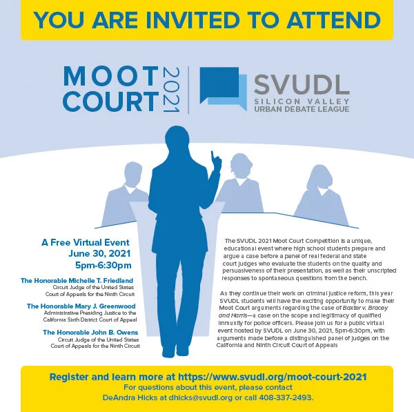 2021 Moot Court Competition — Silicon Valley Urban Debate League
