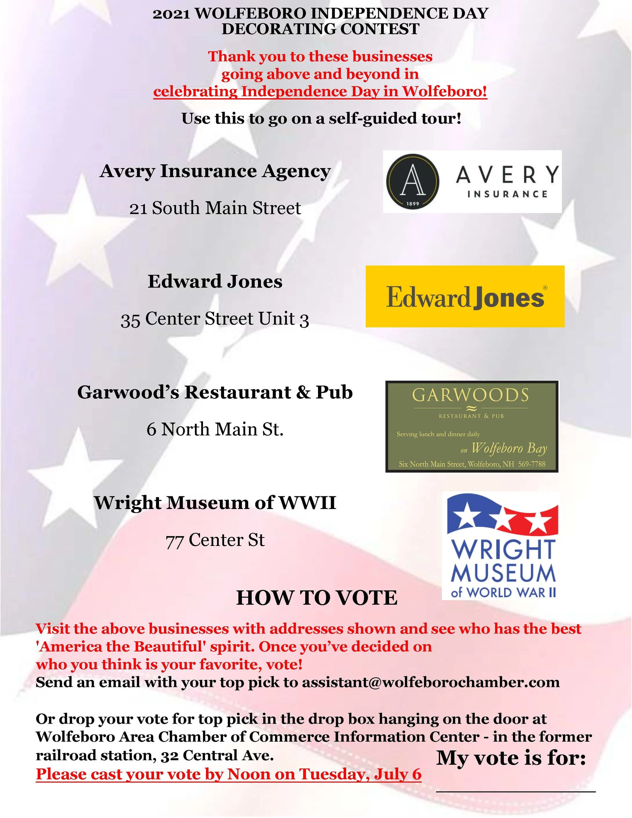 Fourth of July Decorating Contest - Wolfeboro