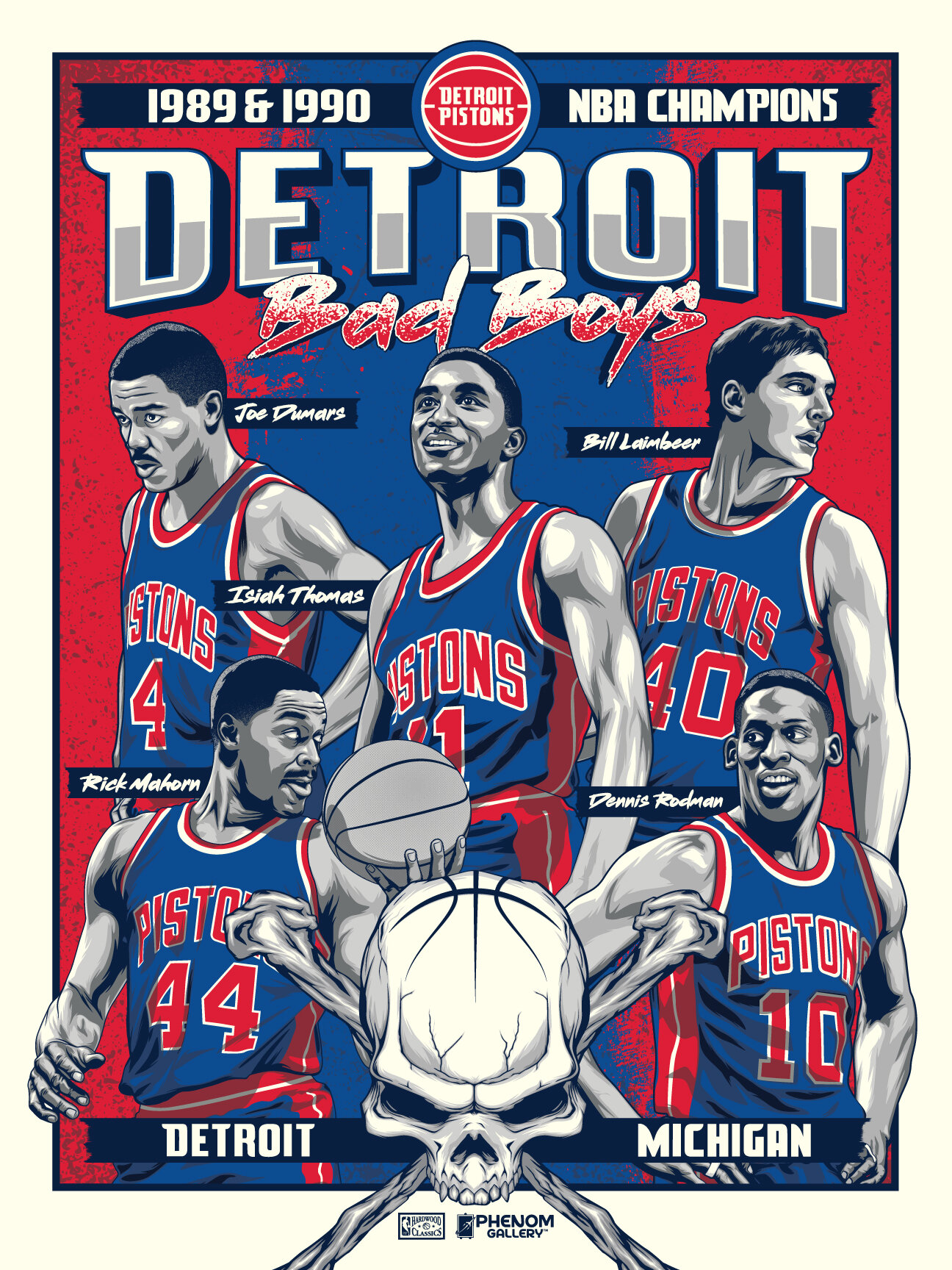 Detroit Bad Boys Pistons Illustrationfitz Com