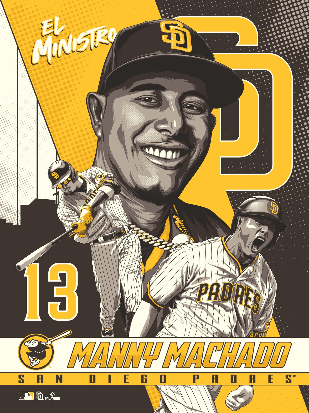 Manny Machado Sugar Skull Shirt, San Diego - MLBPA Licensed -BreakingT
