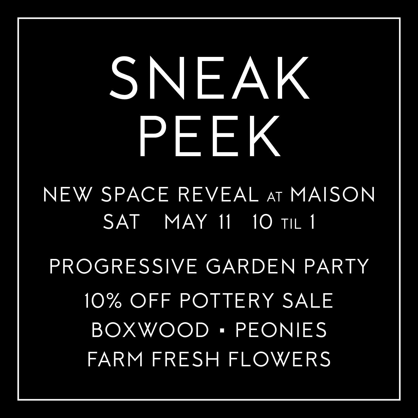 We're so damn excited to share with you what we've been up to in Nw.

Let's do a little progressive garden party celebrating Mom love. We're doing a window this week to unveil the vision for that space. Gotta head over to see what's happening 

Potte