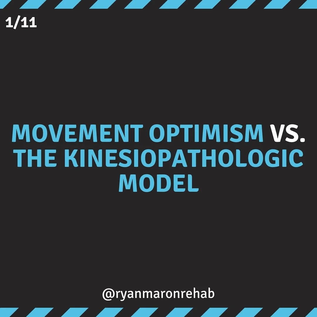 Movement Optimism vs. The Kinesiopathologic Model
#physicaltherapy #physiotherapy #strengthandconditioning #sportsperformance #performancetherapy #sportsmedicine #injuryrehab #sportstherapist #pain #fitness #returntosport #returntoplay