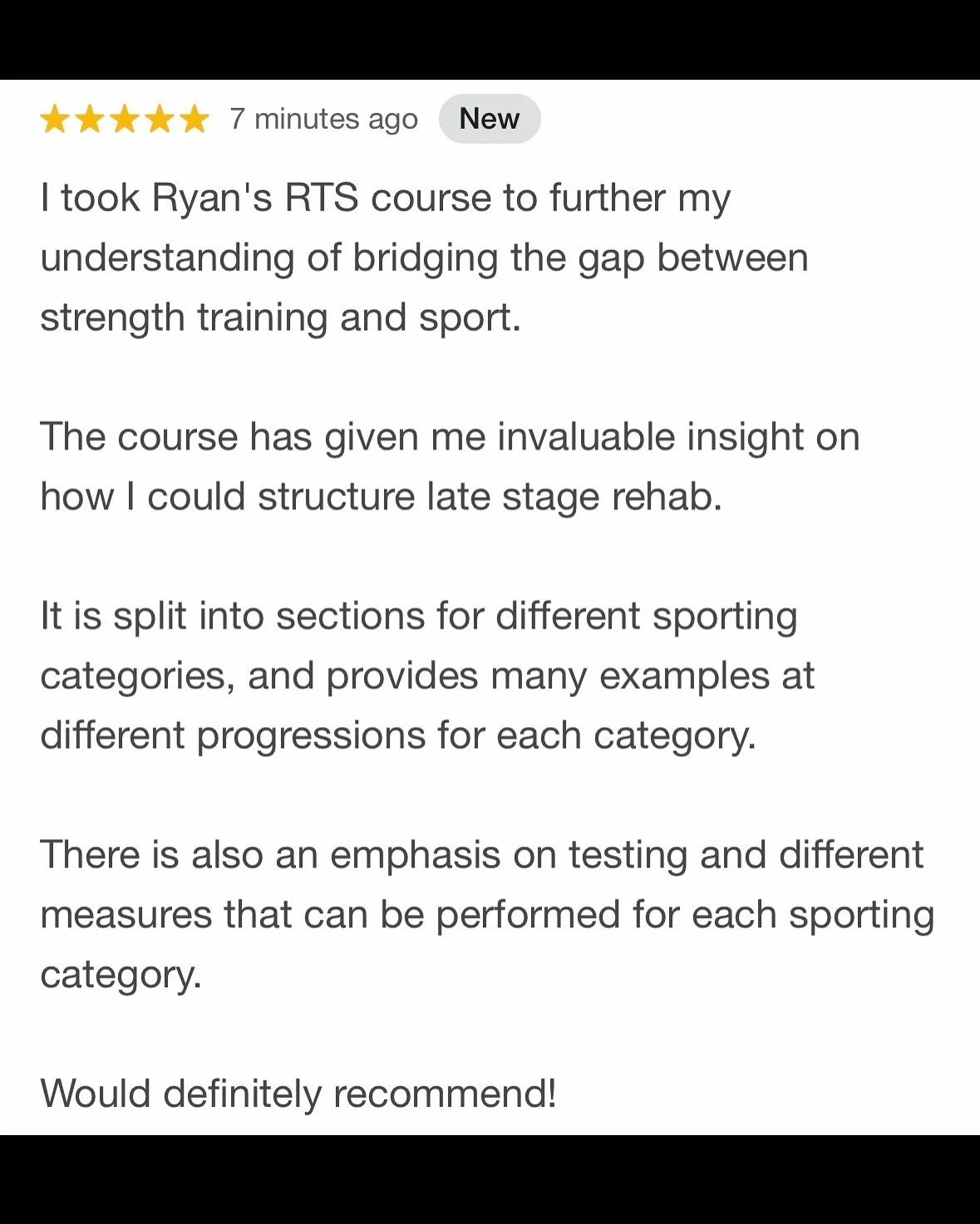 These are the types of messages that make our job so special. I feel very lucky to be in a position where I get to help people get back to the things they love.

If you&rsquo;re struggling with pain or injury, shoot me message and we&rsquo;ll find a 