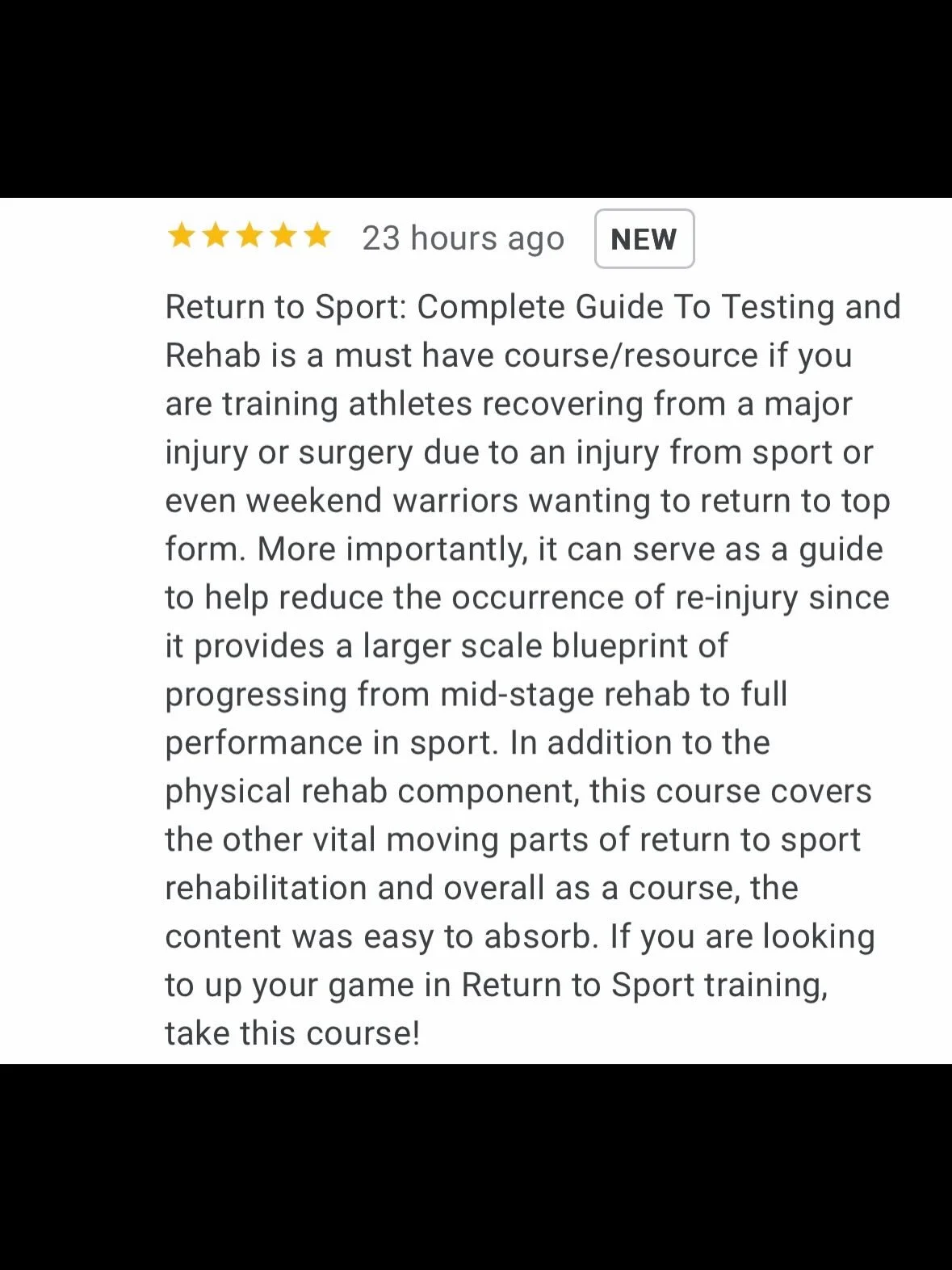 These are the types of messages that make our job so special. I feel very lucky to be in a position where I get to help people get back to the things they love.

If you&rsquo;re struggling with pain or injury, shoot me message and we&rsquo;ll find a 