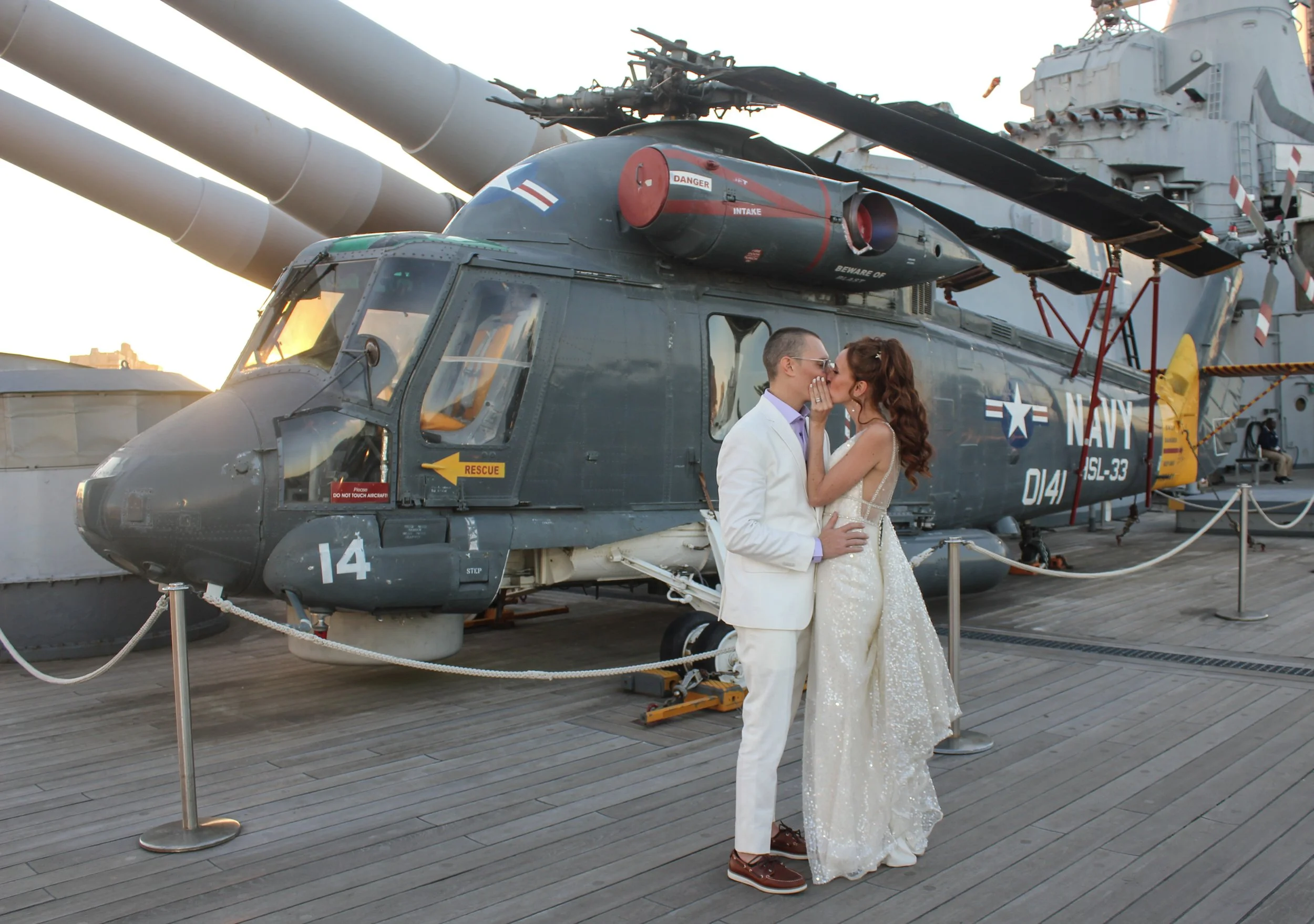 Ryan and Cecilia wedding at Battleship New Jersey in Camden, NJ