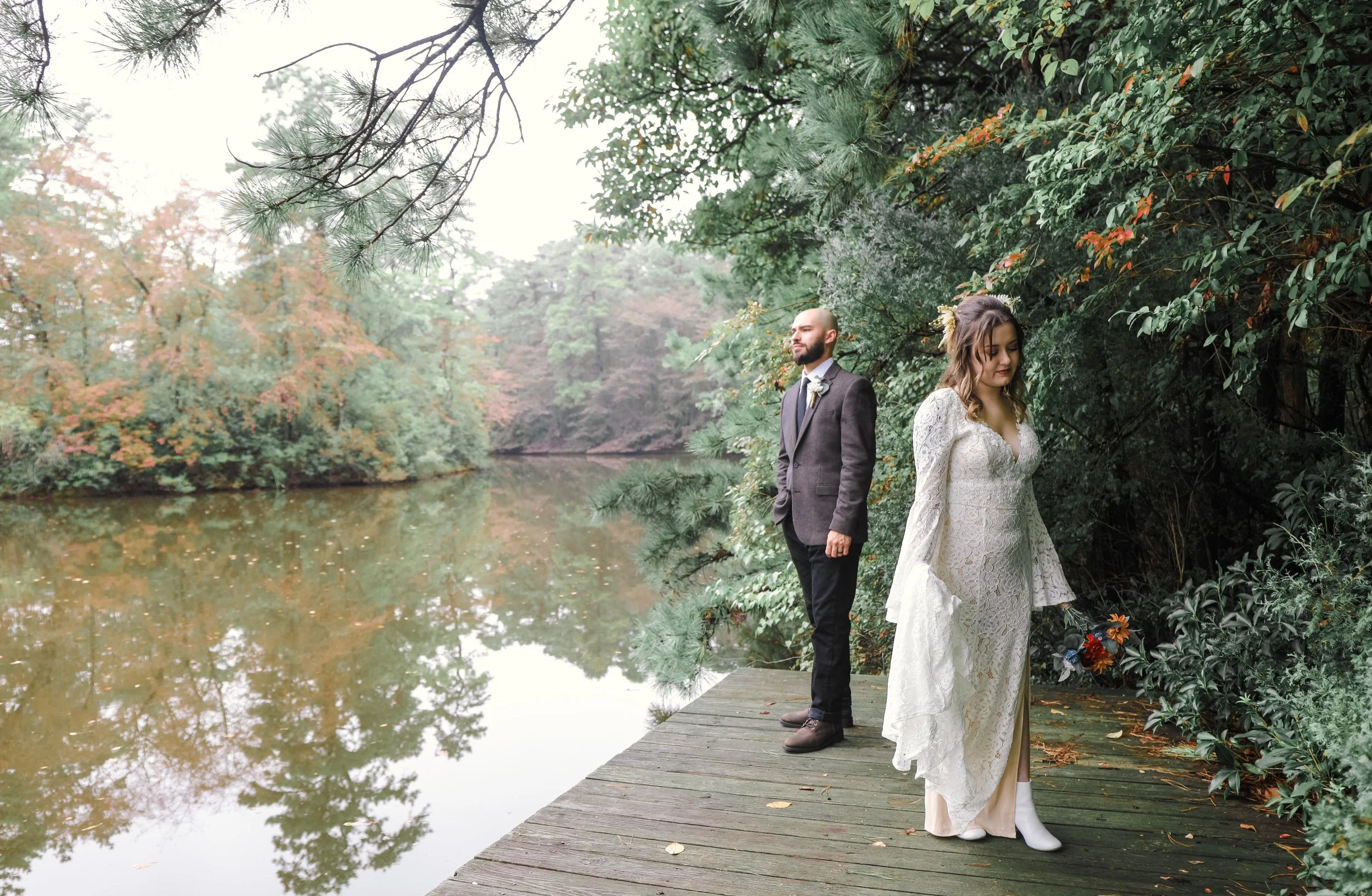 Logan and Andrea wedding content creator at Collingswood Grand Ballroom in Collingswood, NJ