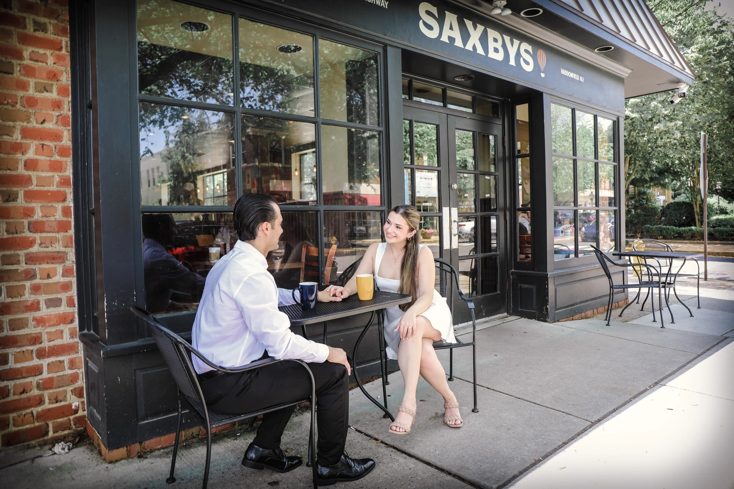 Vinnie and Jaclyn engagement session in Haddonfield, NJ