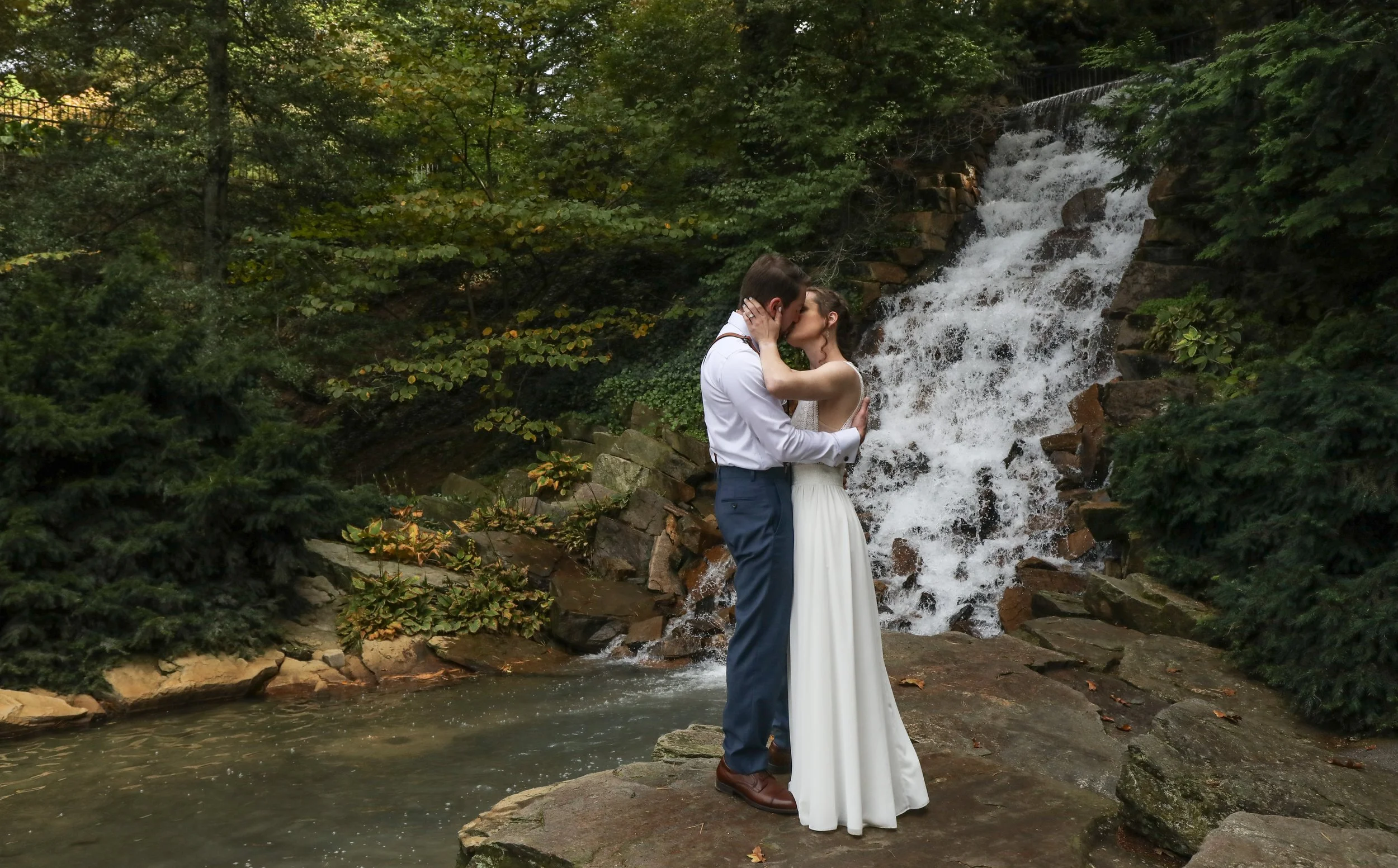 Nick & Christine wedding content creation at Longwood Gardens in Kennett Square, PA