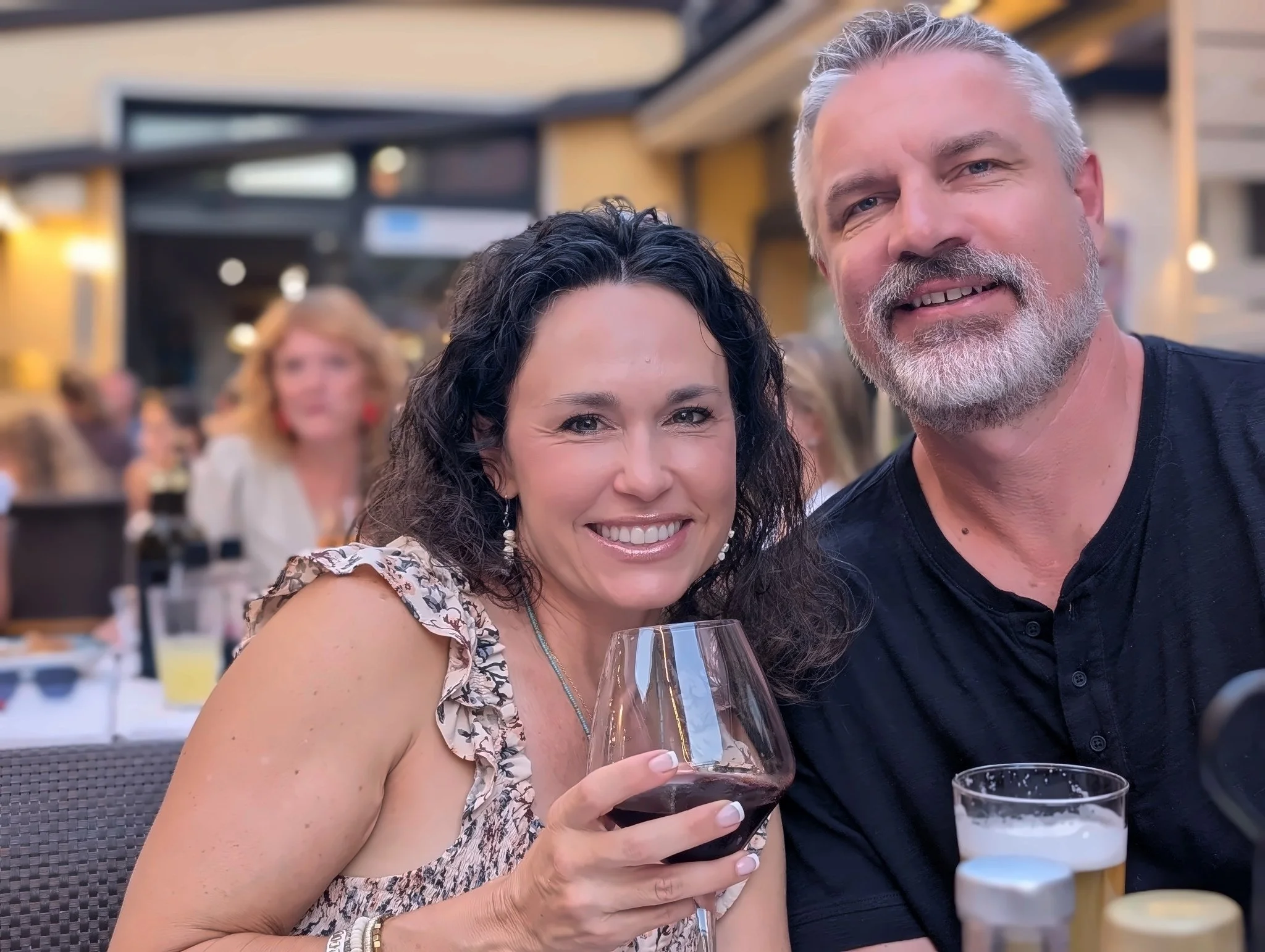 Angela and Tyson in Italy in 2026