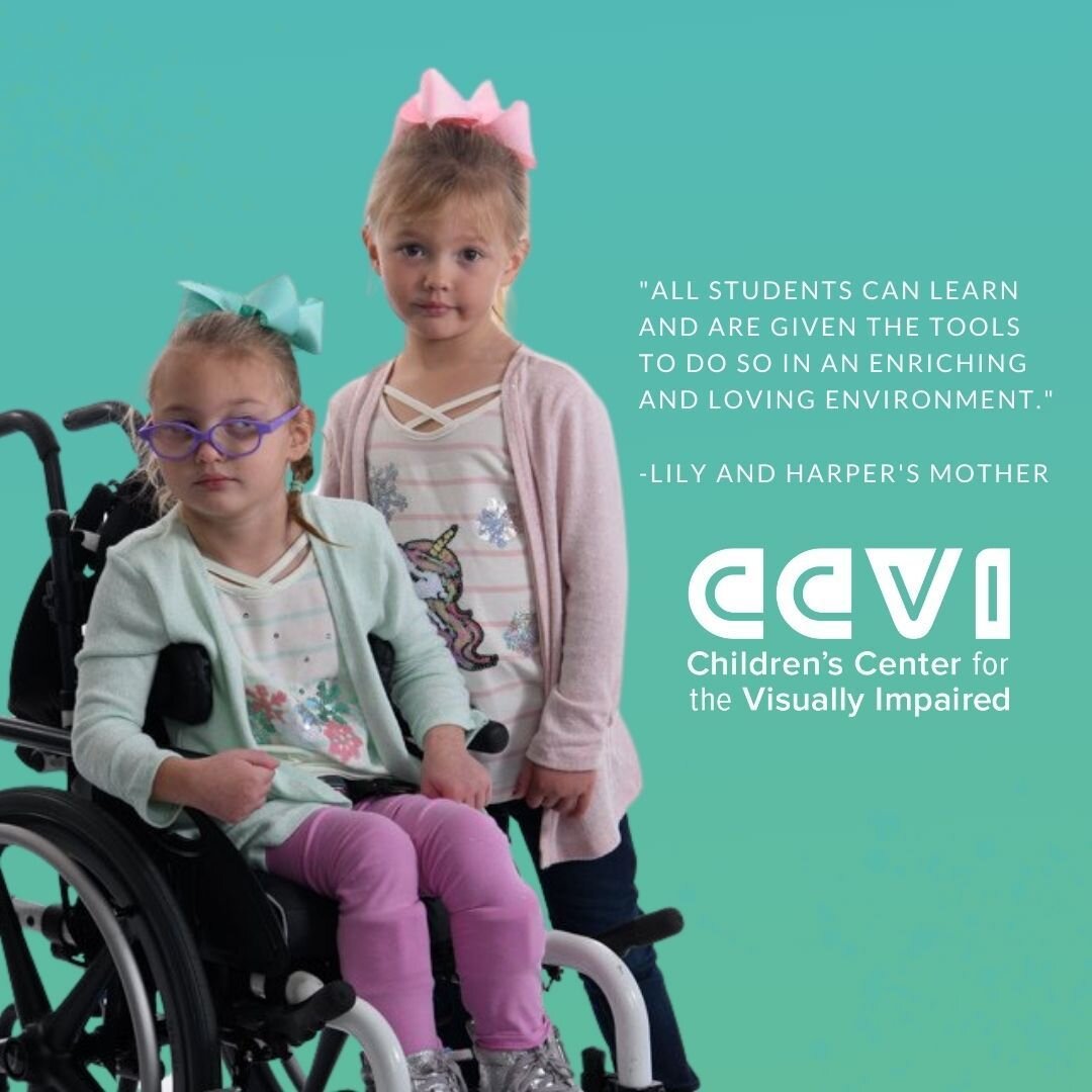 Hear what it's like to be a sighted peer at CCVI from a mother of two students! ⠀
⠀
&quot;We enrolled Harper in the Sighted Peer Program because we wanted our twins to have as typical an experience as possible &mdash; we wanted them to attend prescho