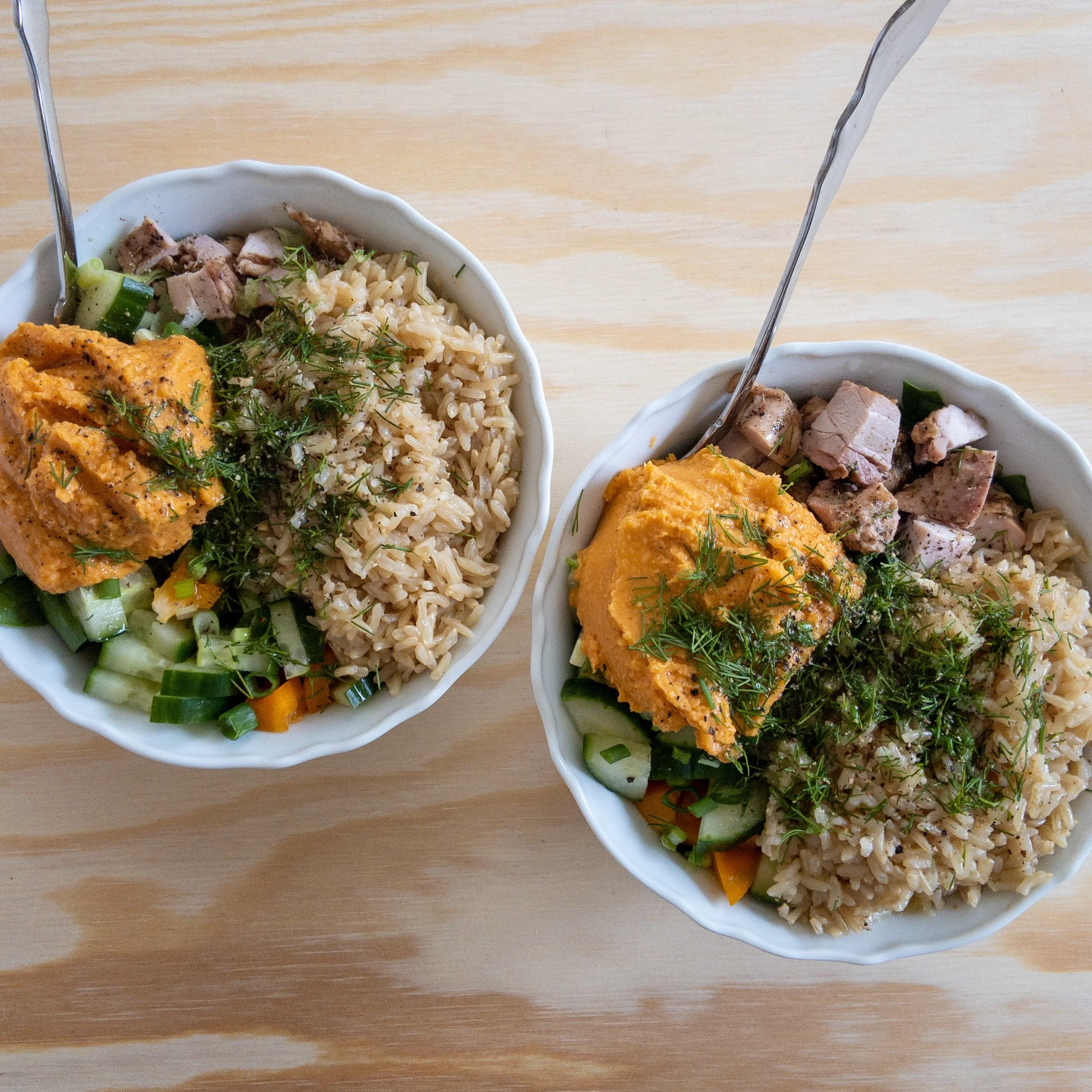 No Prep Greek Chicken Bowls