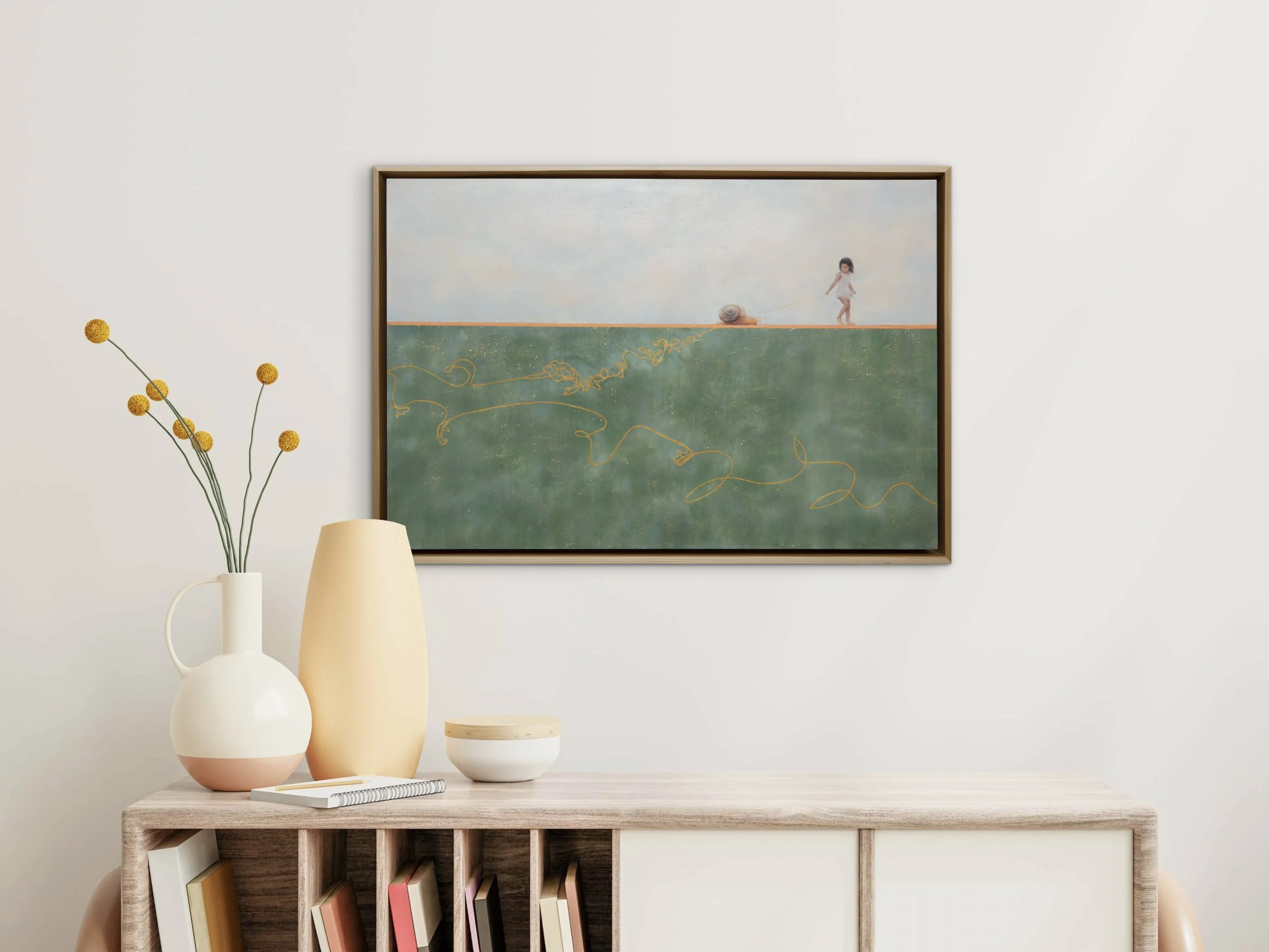  Beeswax, resin, pigments and original photography on birch panel. Framed. 30 × 20 inches 2025. Available through Verdant Gallery, Austin, TX $2200 