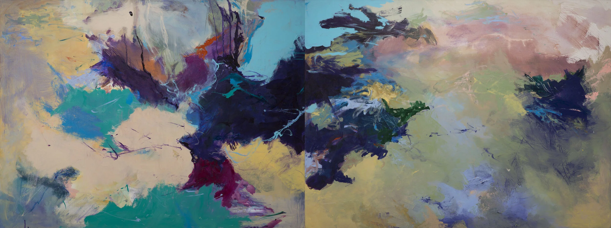 ‘Song of Creation’ (Diptych) - 36” X 96”