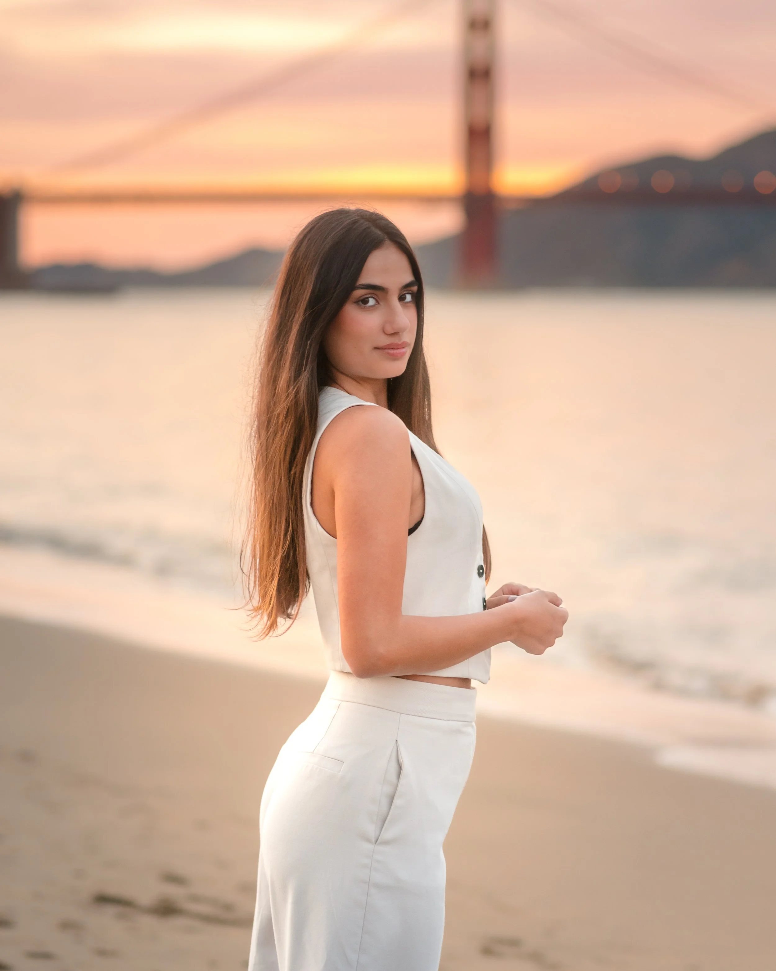 Portrait, Golden Gate Bridge, Crissy Field, San Francisco
