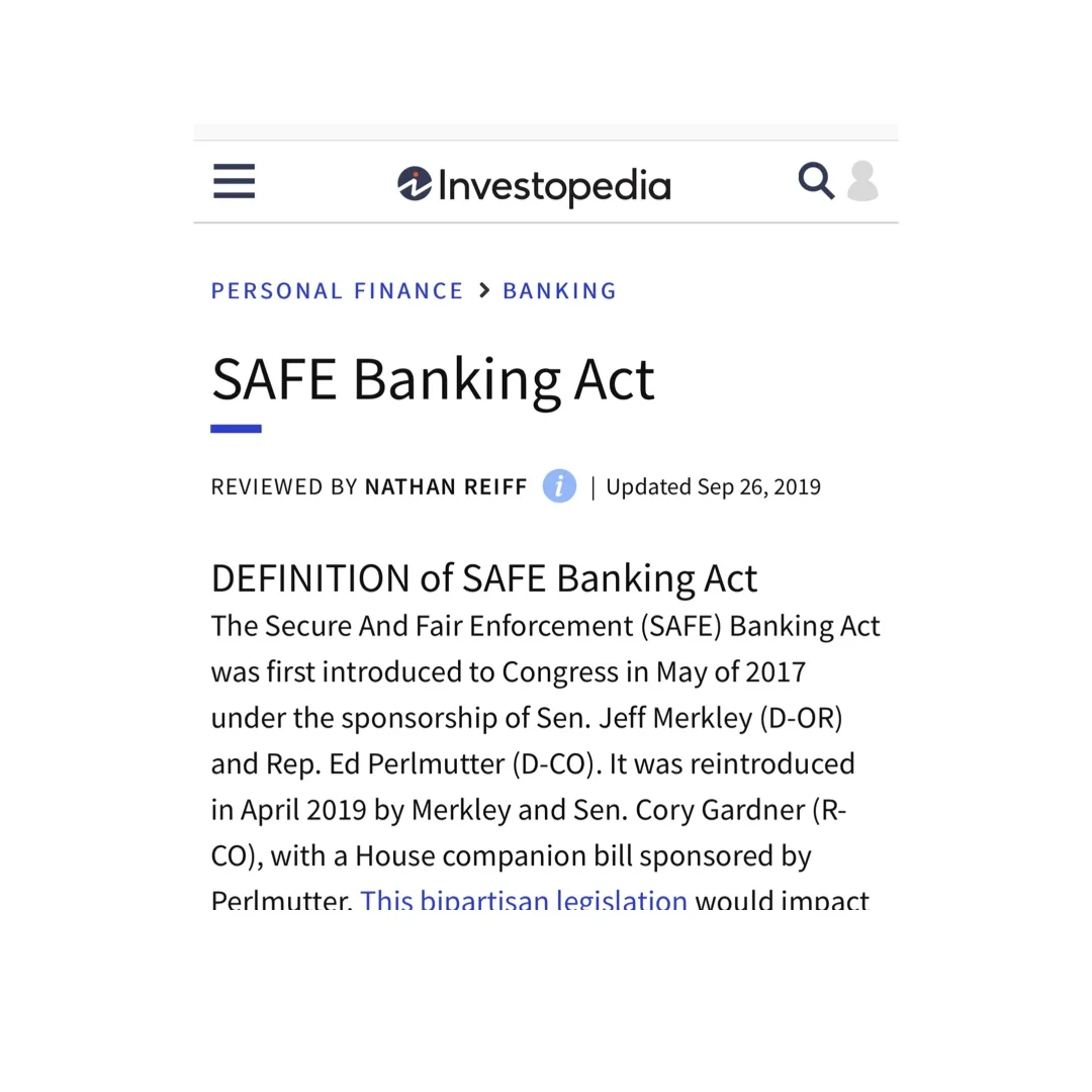 SAFE BANKING ACT