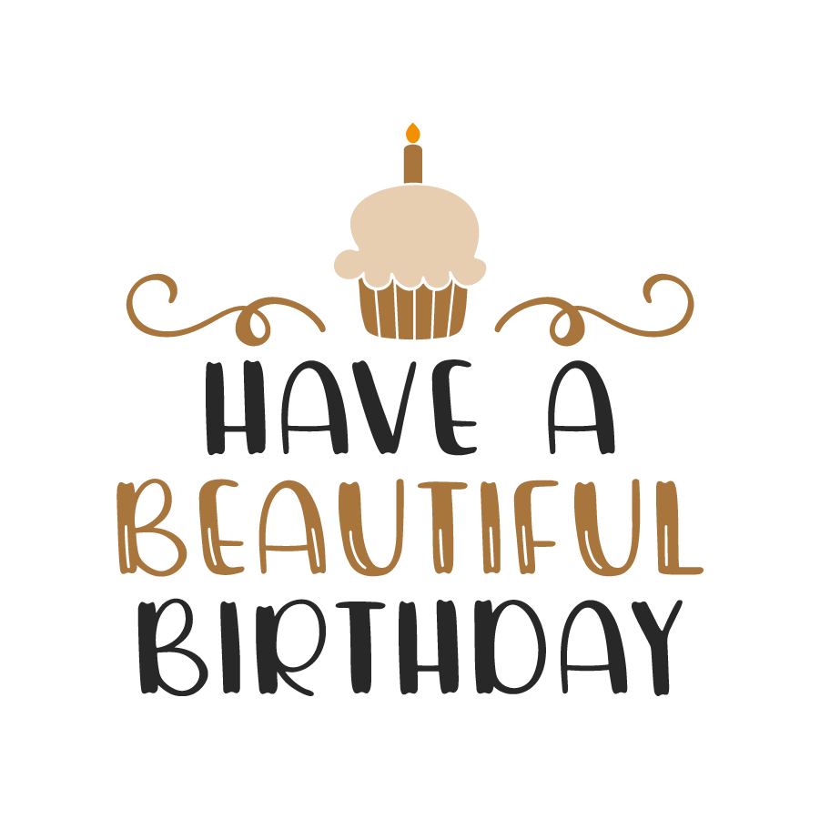 Beautiful Birthday - Card-stock Topper