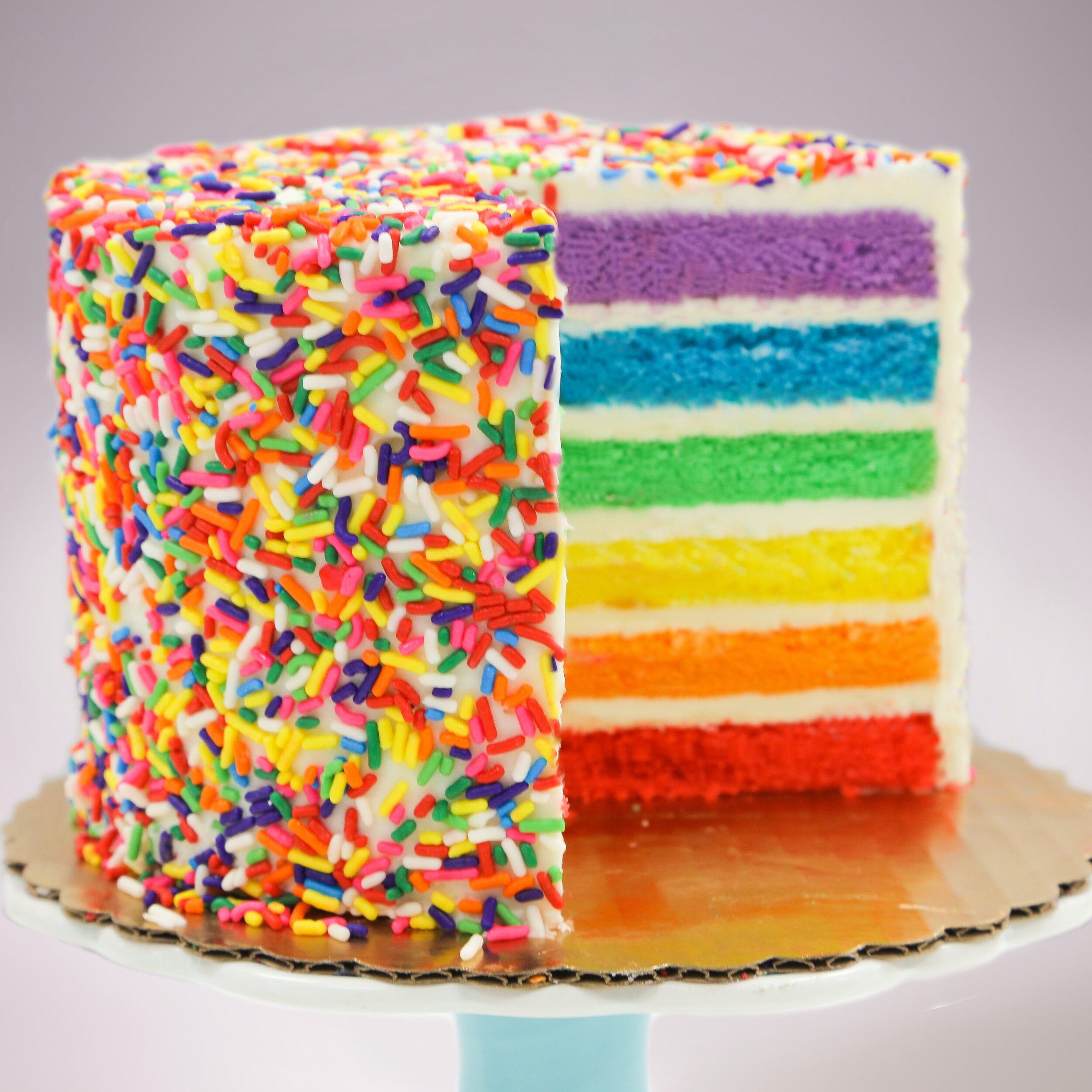 RAINBOW CAKE - GENDER REVEAL CAKE