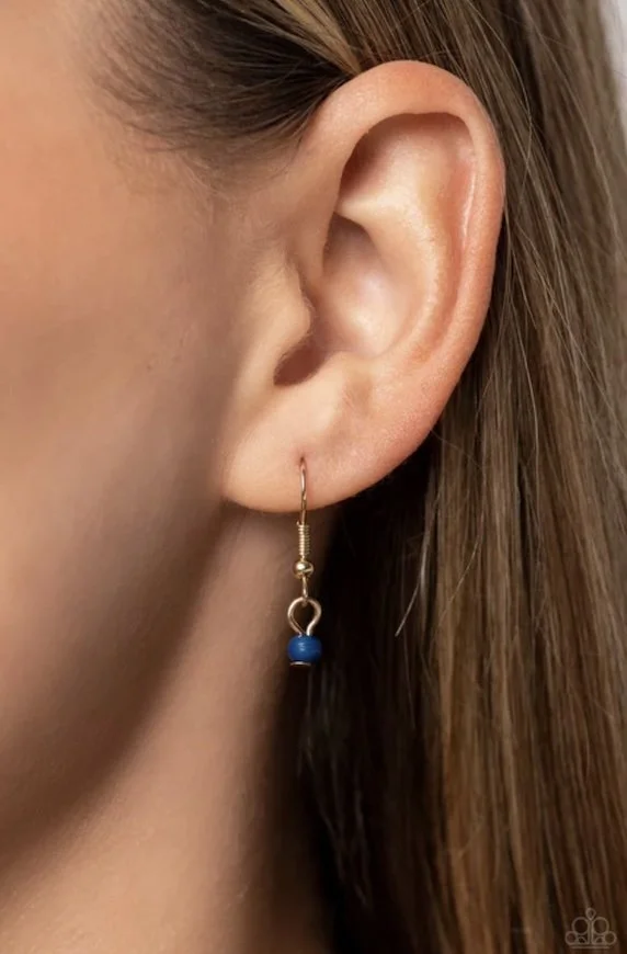 high school sweetheart blue model earrings CP.jpg