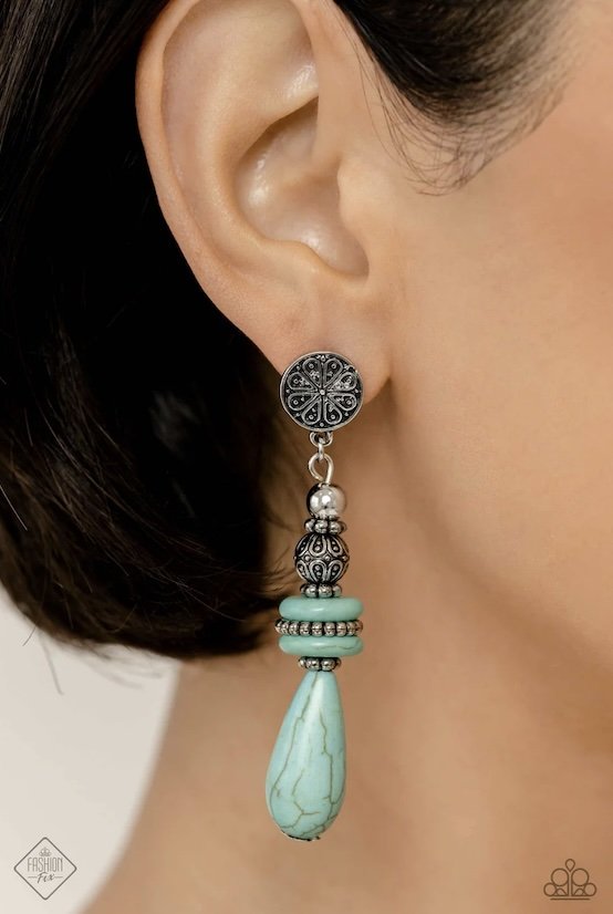 desert fever model turquoise earrings FF.jpg