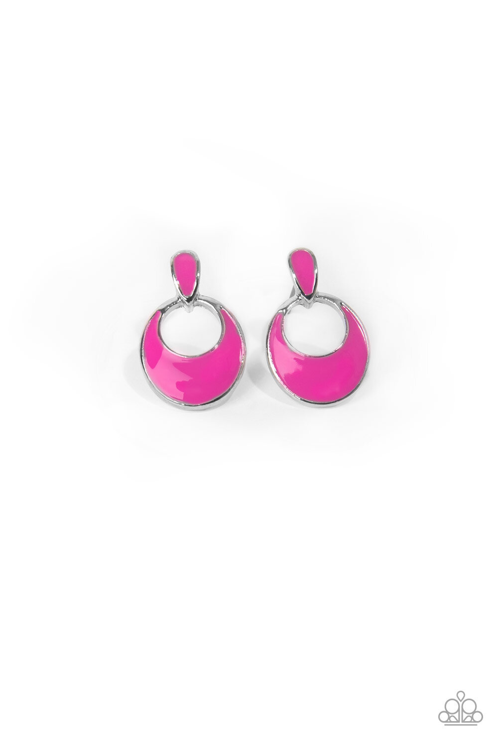Treble Clef enamel pendant clip on earrings with rhinestone accents spring hoop