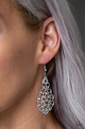 sprinkle on the sparkle brown earrings model.png