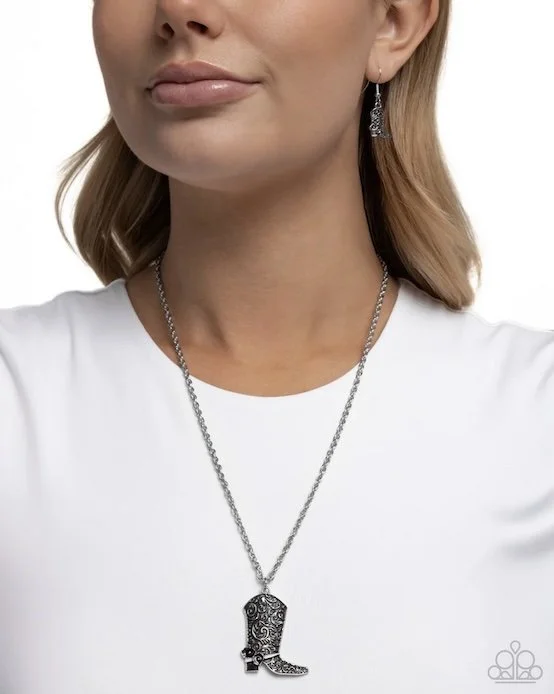 blazing boot black necklace model CP.jpg