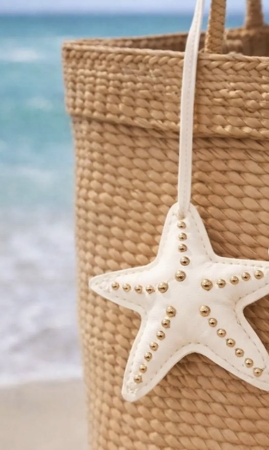studded starfish model white purse charm.jpg