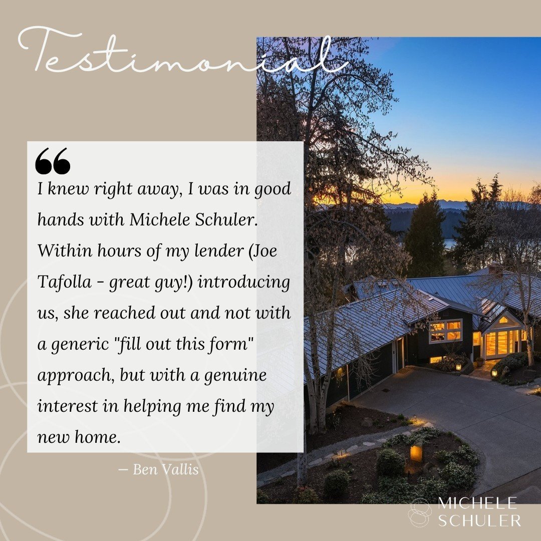 Testimonials hold the utmost value ✨

I'm so pleased for you, Ben! It's great that Jeff was able to take the baton and get the purchase over the line. It's nice to hear your kind thoughts about our experience together. We look forward to working with