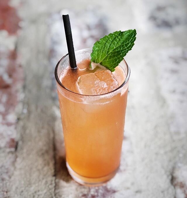 Life&rsquo;s a peach. Drink up. 🍑
&bull;
Shake Your Tree // Mezcal, Aperol, house peach syrup, lime.