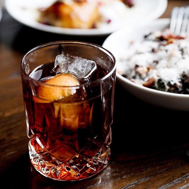 We take #WhiskeyWednesday pretty seriously around here. 🥃
&bull;
Steve McQueen // @buffalotrace, Meletti, Averna, Old Fashioned bitters, flamed orange peel.