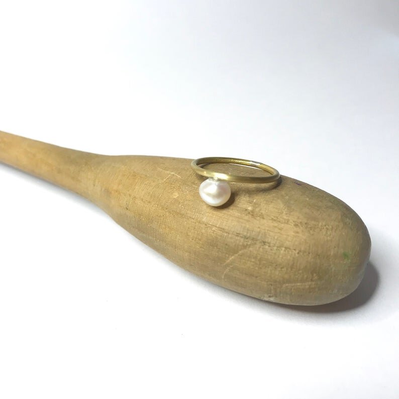 KATJA SCHIAN - Ring Messing - Perle