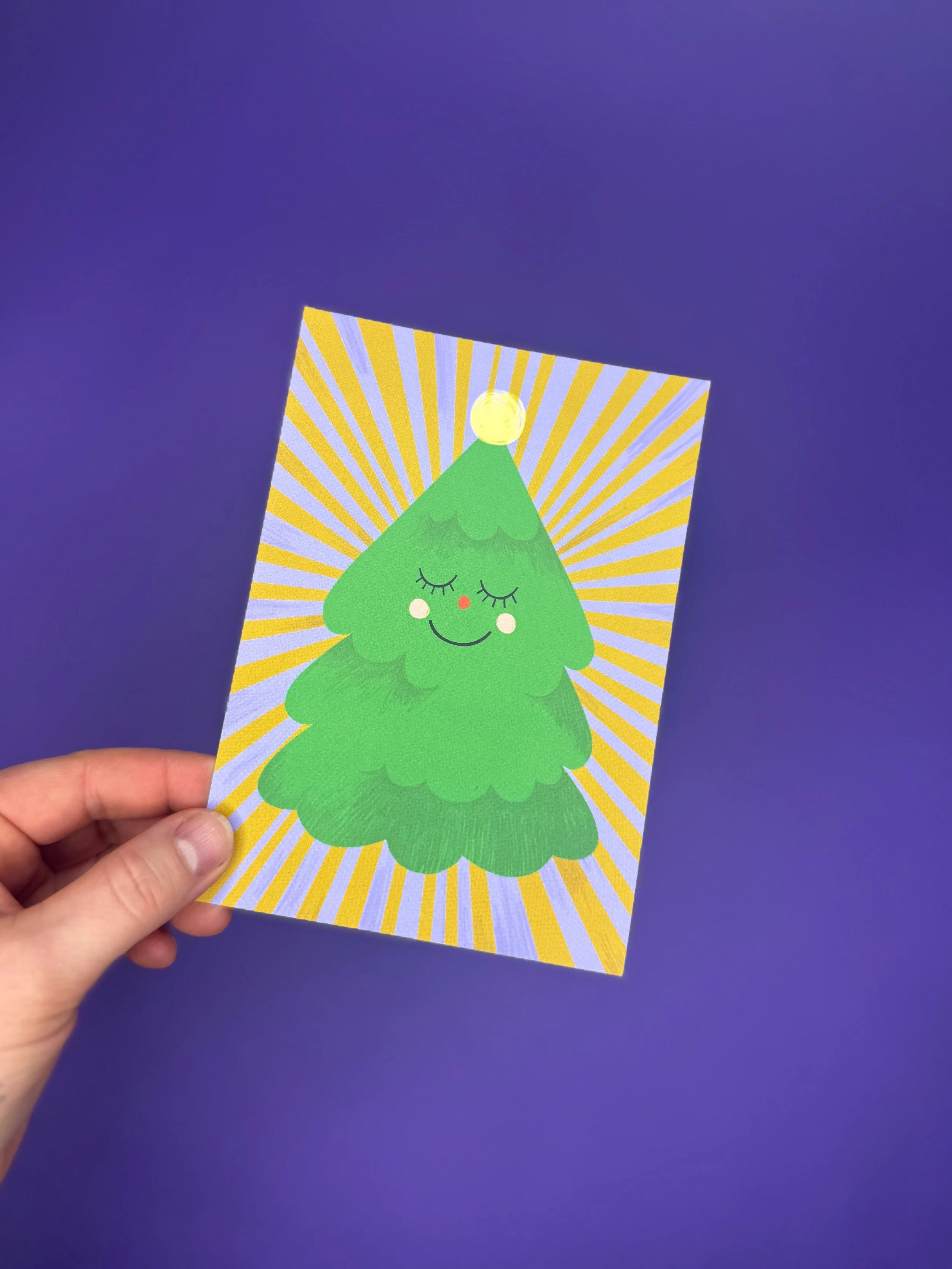 KARIN LINDESKOV - Postkarte - Xmas Tree