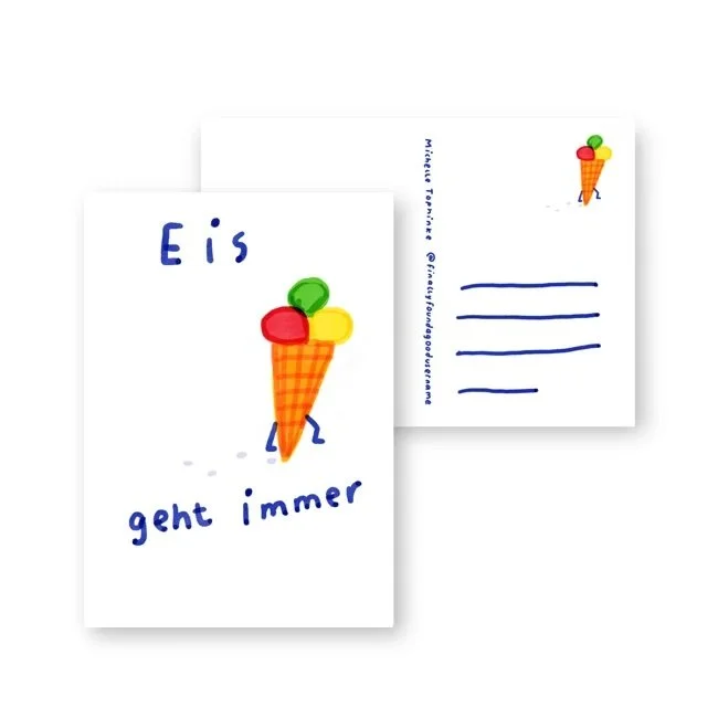Michelle Tophinke - Postkarte - Eis