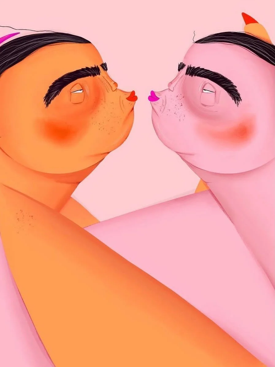 Kiss Kiss 😘
Open 13-19h 🩷🧡

[Postkarte von @oh.ofi ]