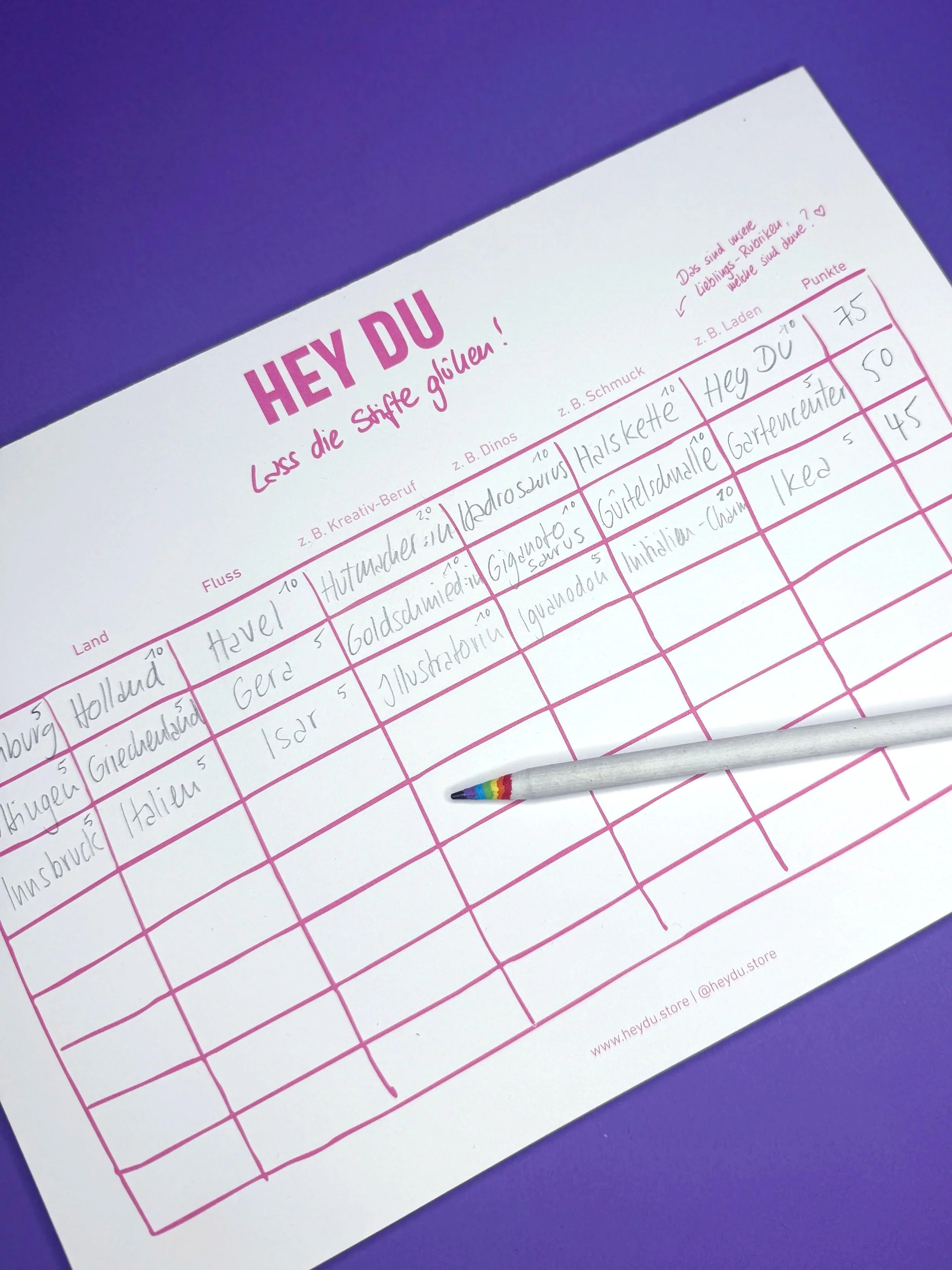 HEY DU Stadt Land Fluss Block