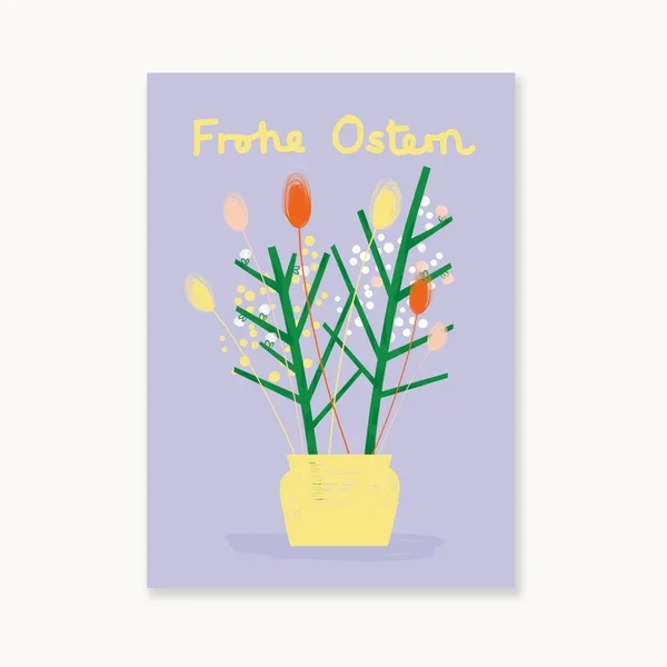 KARIN LINDESKOV - Postkarte - Ostervase