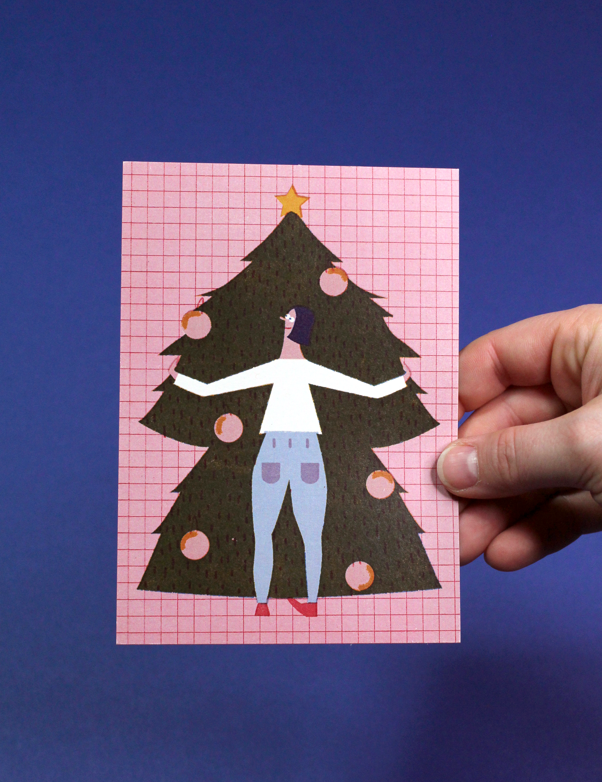 Barbara Dziadosz - Postkarte - Tree Hug