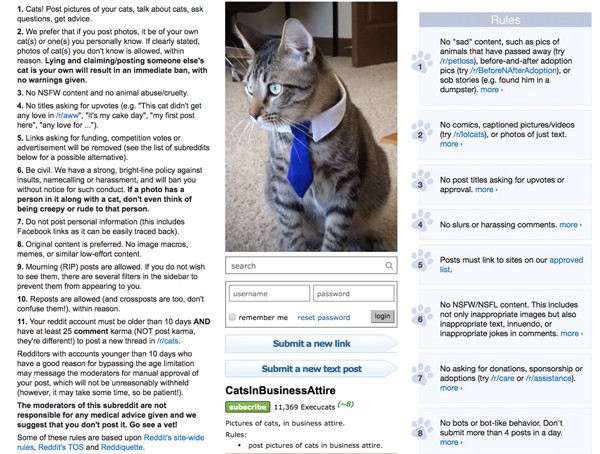 Reddit rules! But what kinds of rules are on Reddit?