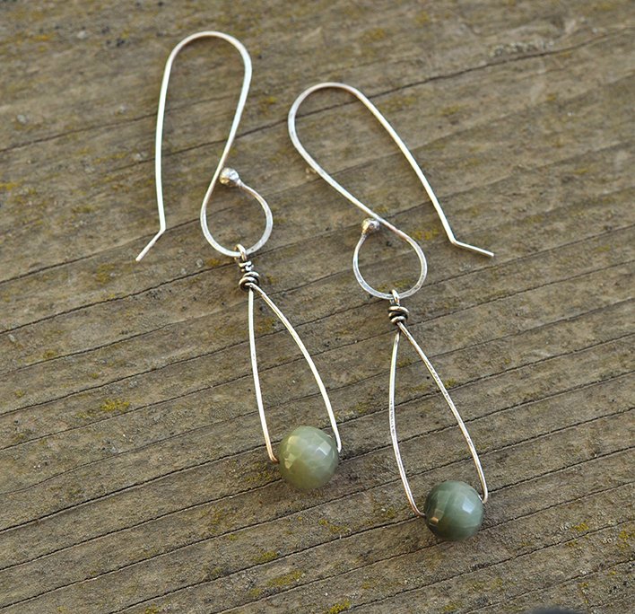 Chrysoberyl Cat’s Eye Earrings