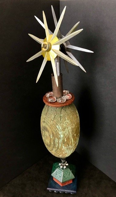 Small Piece #3 Weathered Ocean Float with Spikes