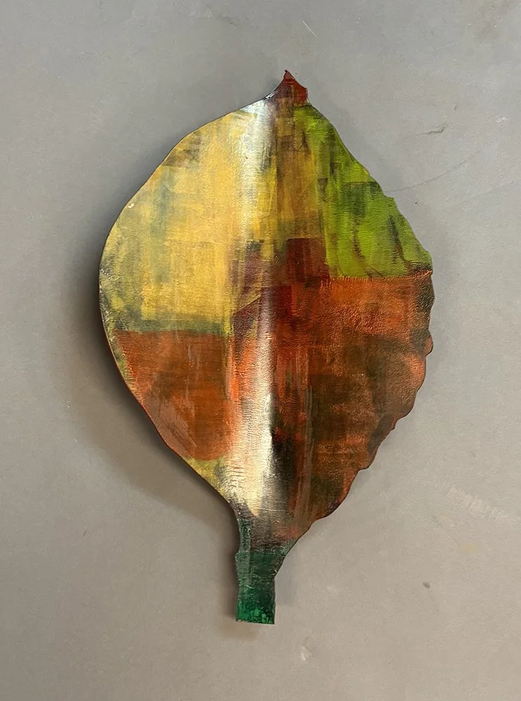 Fall Leaf in Metal 2 - $60